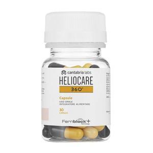 Integratore alimentare  360 in capsule - protezione antiossidante per la pelle con polypodium leucotomos e vitamine c ed e - 30 capsule