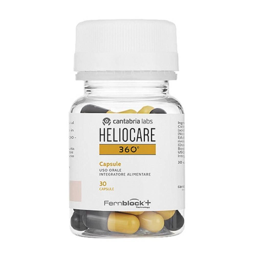 heliocare integratore alimentare heliocare 360 in capsule - protezione antiossidante per la pelle con polypodium leucotomos e vitamine c ed e - 30 capsule - foto 1 heliocare integratore alimentare heliocare 360 in capsule - protezione antiossidante per la pelle con polypodium leucotomos e vitamine c ed e - 30 capsule - foto 1