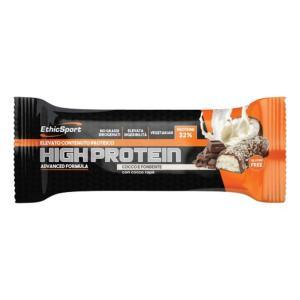 Barretta ad alto contenuto proteico al cocco e cioccolato fondente 45g - ideale per sportivi e spuntini sani