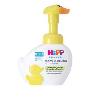 Mousse detergente  baby care con estratto naturale di mandorle biologiche - ph neutro per pelli sensibili - 250 ml