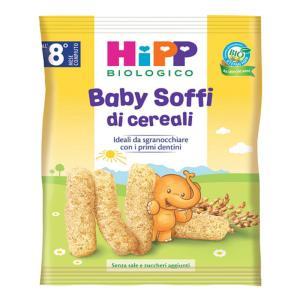 Snack bio per bambini - baby soffi di cereali 30g, leggeri e digeribili, ideali dai 8 mesi, senza glutine e ogm, perfetti per merenda e spuntini