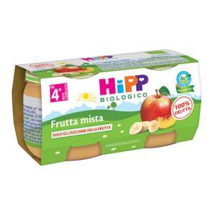 Omogeneizzato  bio frutta mista con cereali per bambini da 5 mesi - senza zuccheri e aromi - formato 2x125g