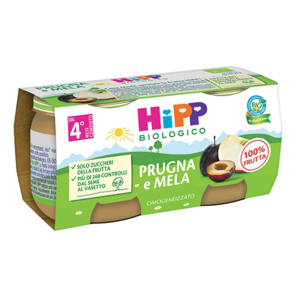 hipp hipp bio omog prugna/mela2x80g - foto 1