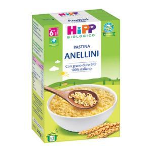 Pastina anellini bio per bambini 320g - ideale per svezzamento e facilmente masticabile dal 8° mese di vita