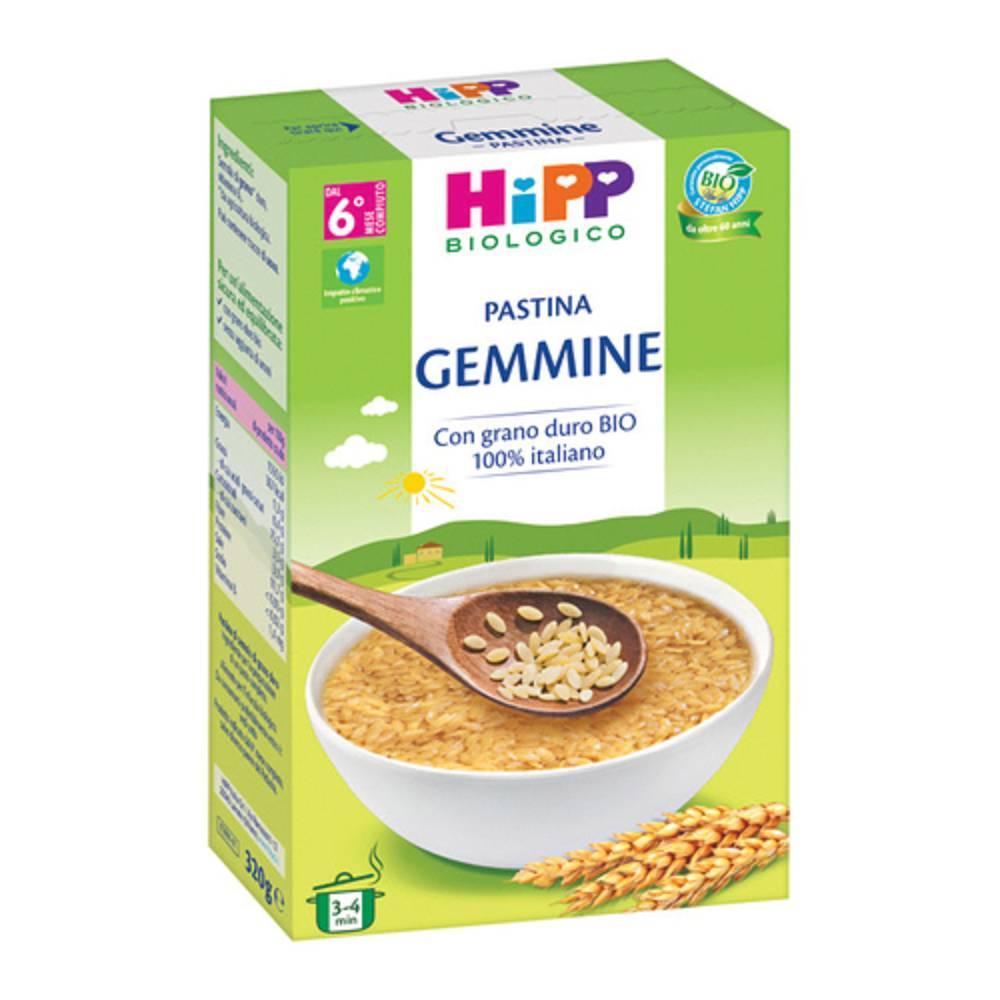 hipp pastina gemmine bio 320g per svezzamento - ideale per pappe e minestrine con vitamina b1, facile da masticare per bambini - foto 1
