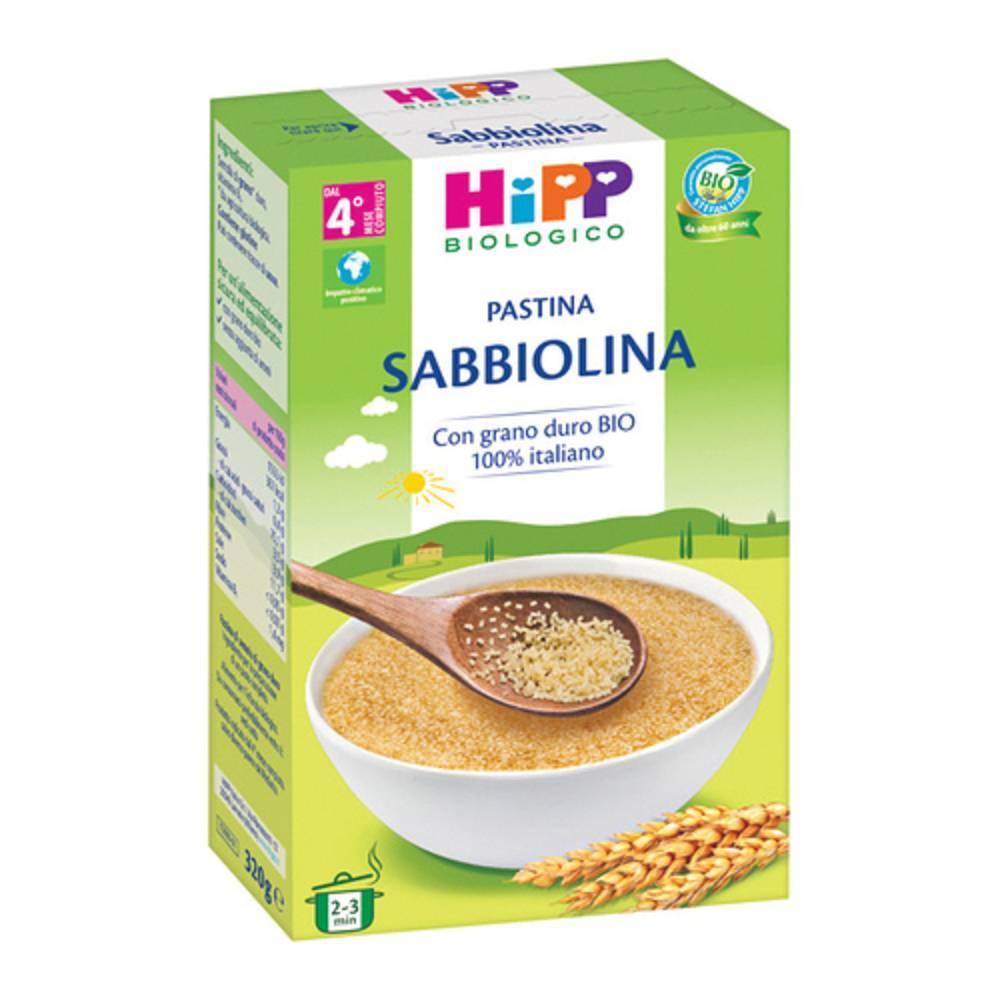 hipp pastina biologica sabbiolina hipp 320g - ideale per svezzamento, facile da deglutire e arricchita con vitamina b1 - foto 1