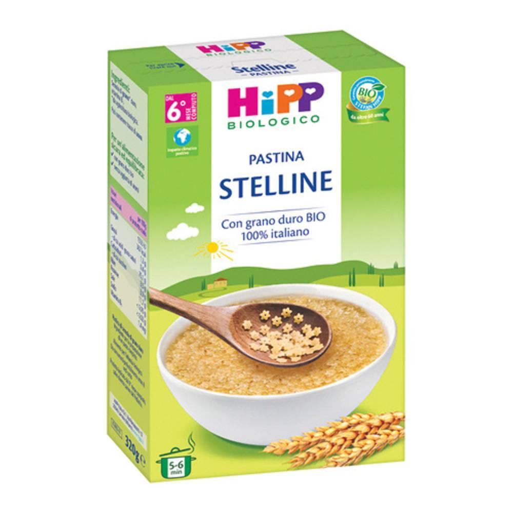 hipp pastina stelline bio 320g per svezzamento - facile da deglutire e arricchita con vitamina b1 per pappe e minestrine nutritive - foto 1
