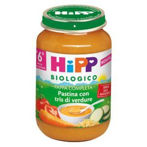 Pastina biologica con tris di verdure per bambini - 190 g di pappa completa con omega 3, senza sale e addensanti