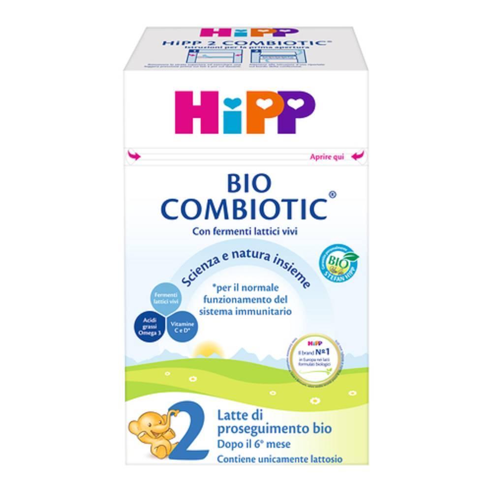 hipp latte di proseguimento hipp combiotico 2 470ml bio per bambini con vitamine e ferro per sviluppo cognitivo e immunitario - foto 1