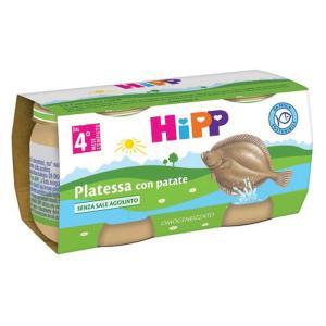 Pappa omogeneizzata di platessa con patate per bambini da 4 mesi - formato 2x80g, senza glutine e sale aggiunto