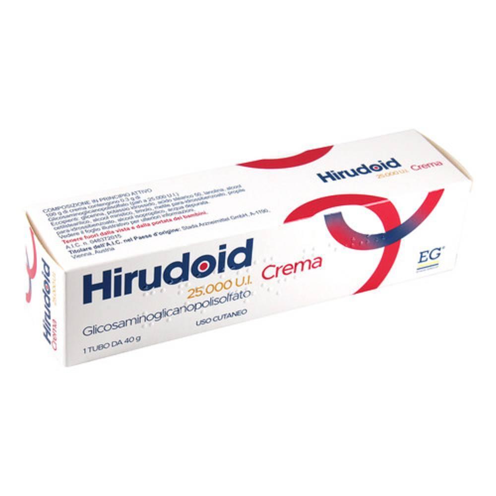 hirudoid crema hirudoid 25000 u.i. 40 g per il trattamento di tromboflebiti, infiammazioni e ematomi - eparinoidi organici - foto 1