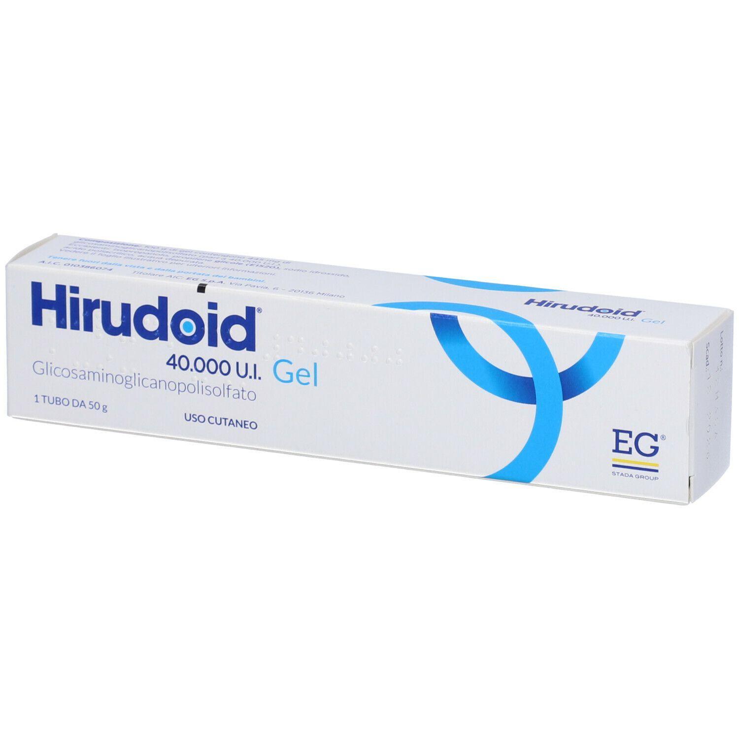 hirudoid gel e crema hirudoid 25000 u.i. 40g per tromboflebiti, flebiti superficiali e infiammazioni delle varici - foto 1