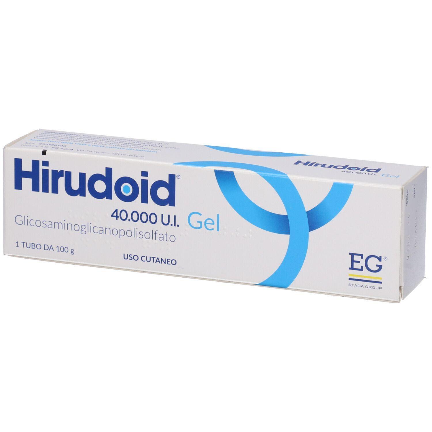 hiruoid hirudoid 40000 u.i. gel e crema 50g per il trattamento di tromboflebiti, edema e infiammazioni cutanee - foto 1