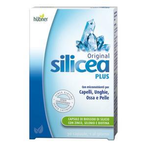 Integratore alimentare  original silicea plus 30 capsule per capelli, unghie, pelle e ossa con biossido di silicio, zinco, selenio e biotina