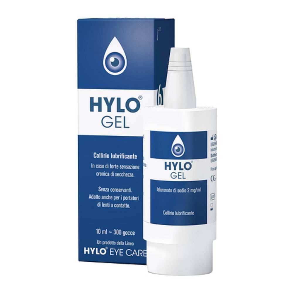 hylo gel collirio lubrificante hylo gel 10ml - sollievo da secchezza oculare, senza conservanti, trattamento a lungo termine per occhi irritati - foto 1