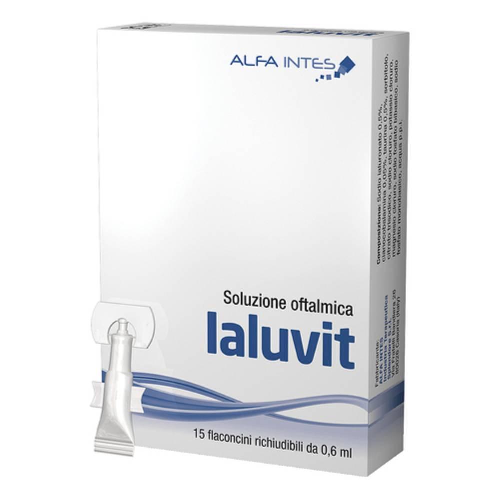 ialuvit soluzione oftalmica ialuvit 15 flaconcini da 0,6 ml - alta idratazione e protezione per il benessere degli occhi - foto 1