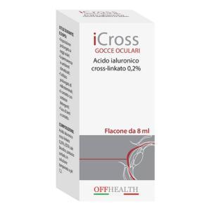 Gocce oculari lubrificanti 8 ml a base di acido ialuronico per il trattamento del discomfort oculare e protezione corneale