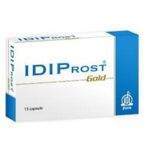 Integratore alimentare prost gold 15 capsule per il benessere della prostata e delle vie urinarie con crocus sativus e serenoa repens