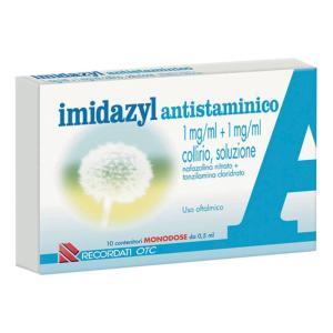 Collirio  antistaminico 1 mg/ml + 1 mg/ml - decongestionante e antiallergico per congiuntivite e allergie oculari - flacone da 10 ml