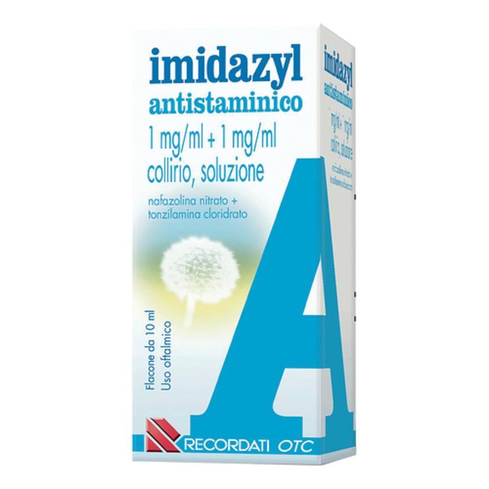 imidazyl collirio antistaminico imidazyl 1 mg/ml + 1 mg/ml 10 ml per allergie e infiammazioni oculari, decongestionante e antiallergico - foto 1