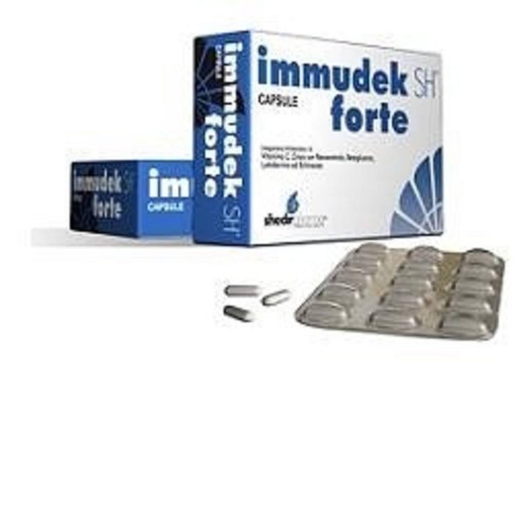 shedir integratore immunitario immudek forte - 15 capsule con resveratrolo, echinacea, zinco e vitamina c per difese naturali e benessere generale - foto 1
