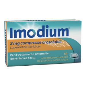 Trattamento della diarrea con  12 compresse orosolubili 2 mg - loperamide hcl per sintomi efficaci e sicuri