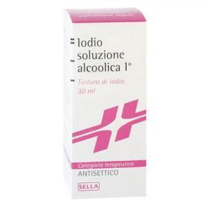 Soluzione cutanea alcolica di  7% e potassio ioduro 5% per disinfezione della cute integra -  sol alco 20ml