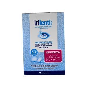 Soluzione  plus 360ml e 100ml per disinfezione e idratazione lenti a contatto morbide con ialuronato di sodio e allantoina