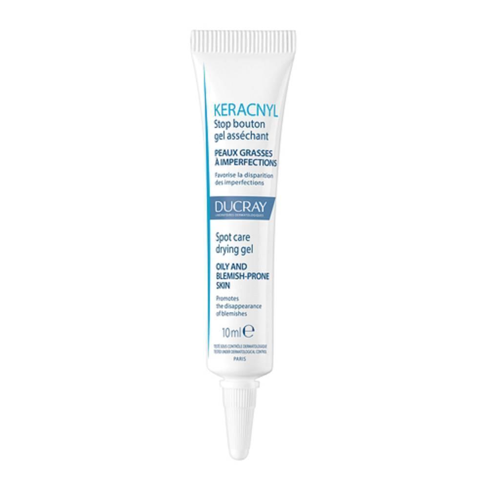 ducray trattamento dermocosmetico keracnyl stop brufoli 10ml per pelle grassa con imperfezioni - formula non comedogena e dermatologicamente testato - foto 1