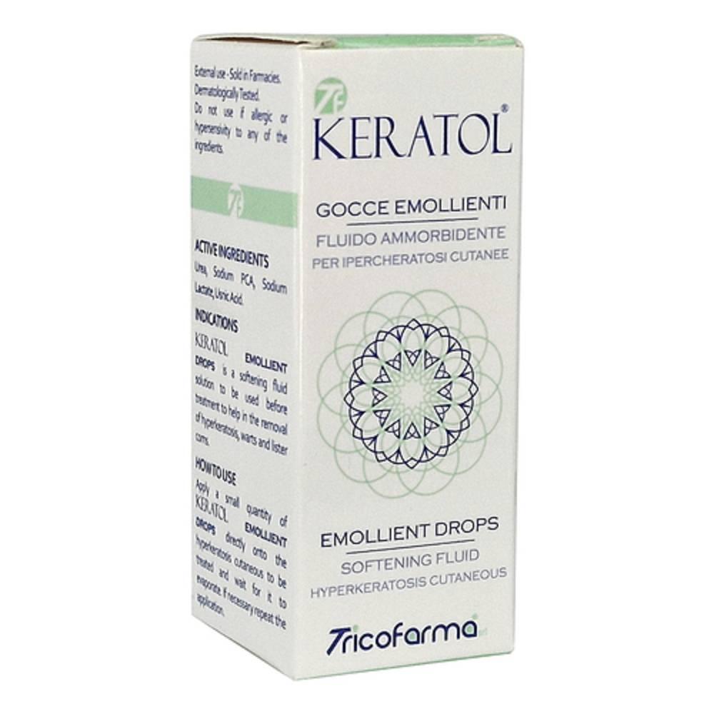 keratol gocce emollienti keratol 15ml per trattamento di calli e verruche ispessite, soluzione fluida per piedi e cura dermatologica - foto 1