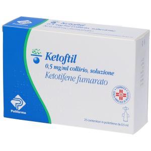 Collirio e gel oftalmico ketotifene 0,5 mg/ml - trattamento antiallergico per occhi sensibili 10 ml