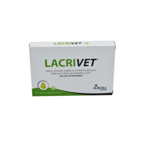 Lacrima artificiale a lunga durata  gtt oculare per cani e gatti - 10 fiale sterili da 0,5 ml senza conservanti e additivi