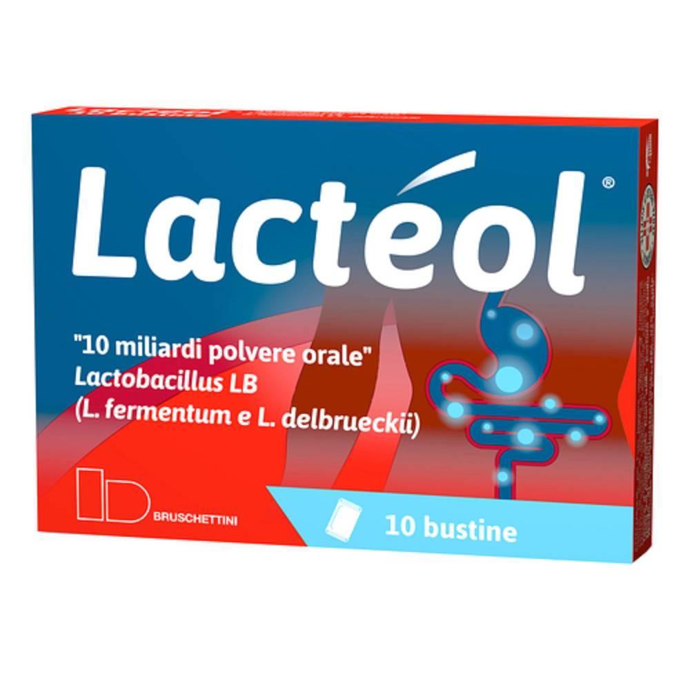 lacteol integratore antidiarroico lacteol polvere orale 10 miliardi e capsule rigide per ripristino flora batterica 10 bustine 10 mld - foto 1