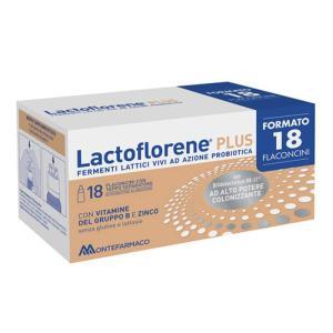 Integratore alimentare  plus 18 flaconcini da 10ml con fermenti lattici, vitamine e zinco per flora intestinale e sistema immunitario