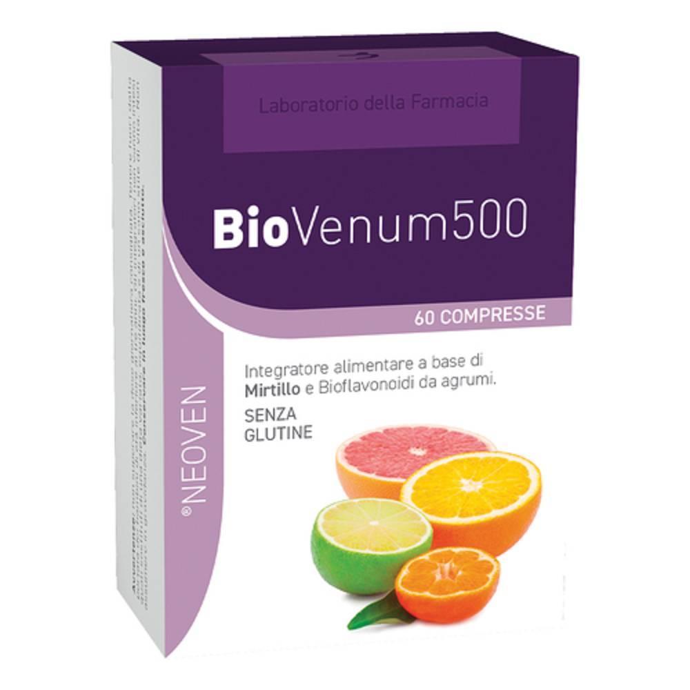 laboratorio della farmacia integratore alimentare biovenum 500 mg con bioflavonoidi da agrumi - 60 compresse per la circolazione, senza glutine - foto 1