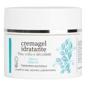 Cremagel idratante viso, collo e décolleté 30ml - emulsione leggera per idratazione immediata e lunga durata, testato su pelli sensibili