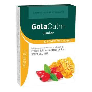 Integratore alimentare golacalm junior 20 compresse masticabili con echinacea e rosa canina per difese naturali dell'organismo