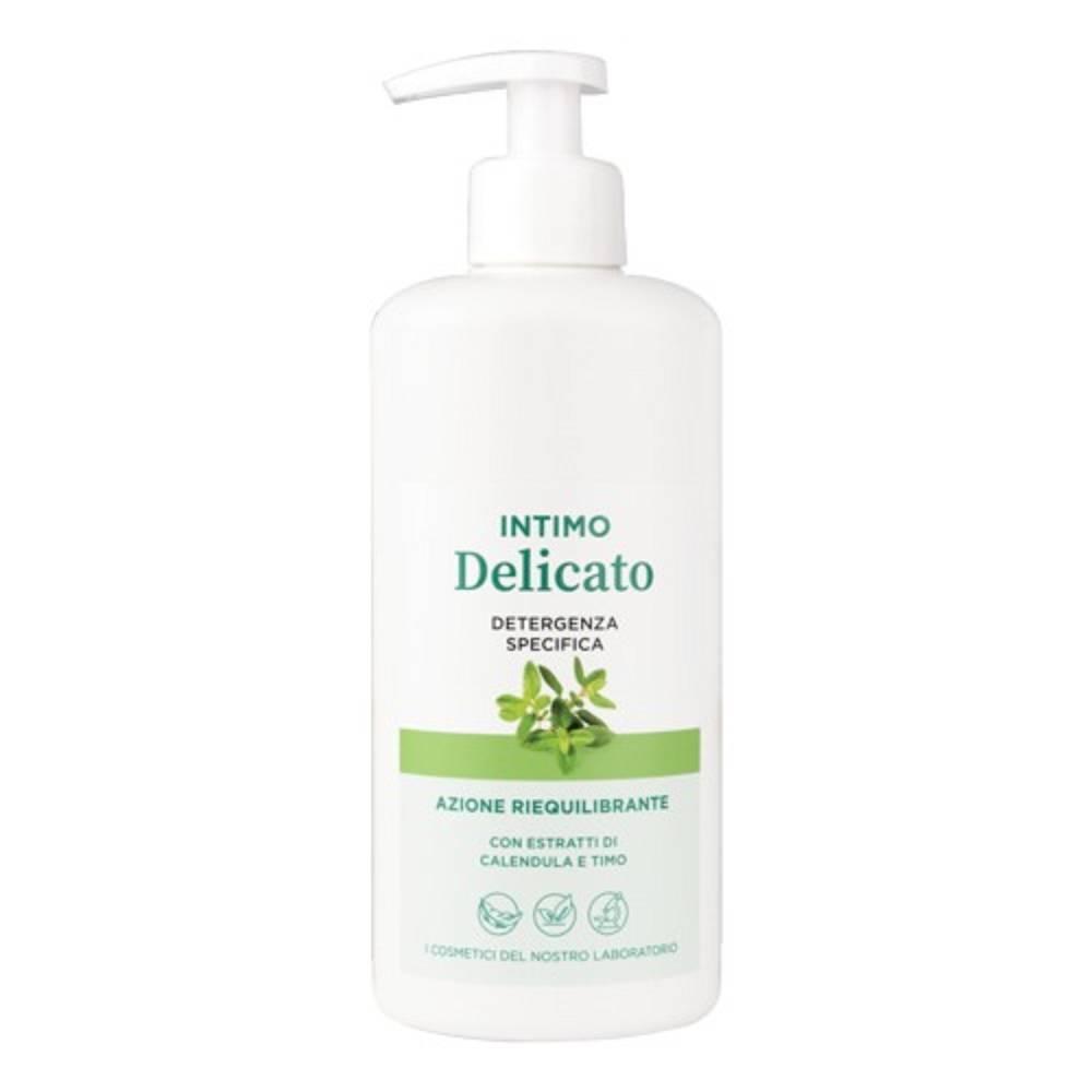 laboratorio della farmacia detergente intimo delicato da 500ml per donne in menopausa e prepubere con calendula e timo - igiene intima riequilibrante - foto 1