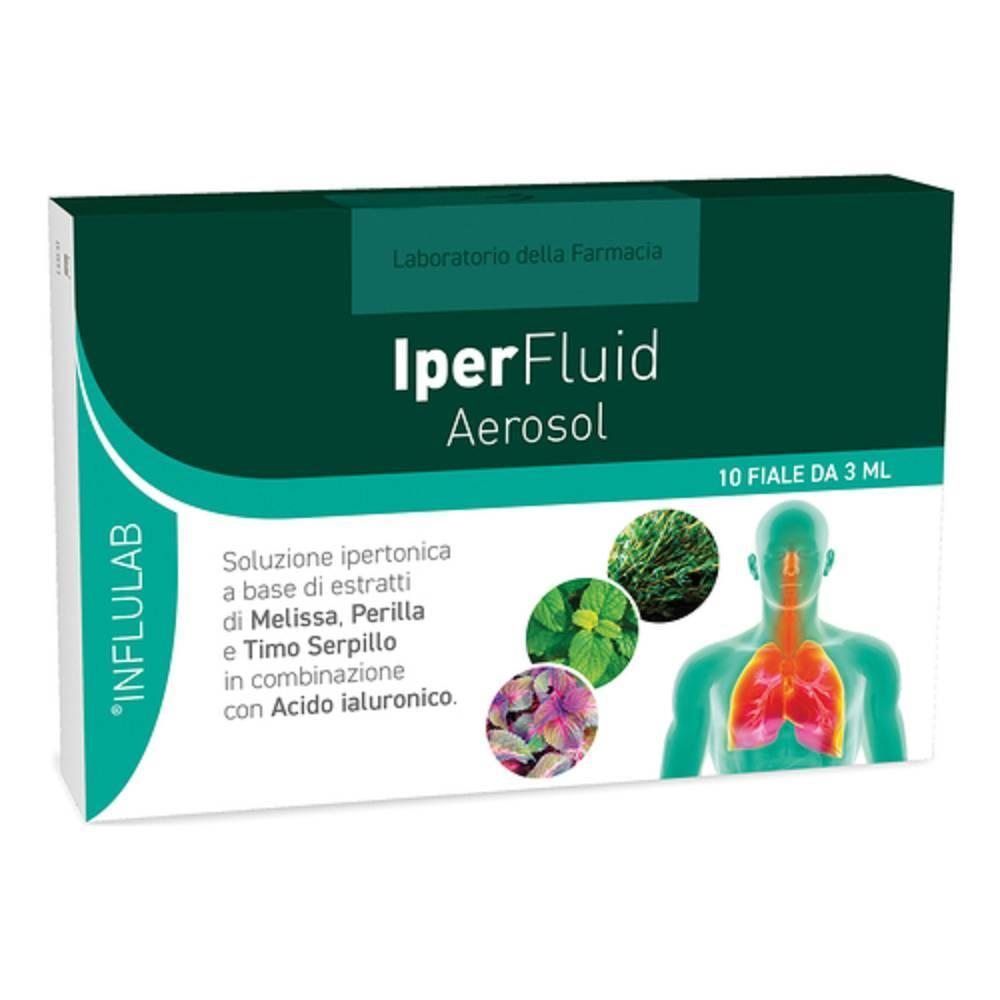 laboratorio della farmacia iperfluid aerosol 10 fiale - dispositivo medico inalatorio per idratazione e sollievo delle vie respiratorie - foto 1