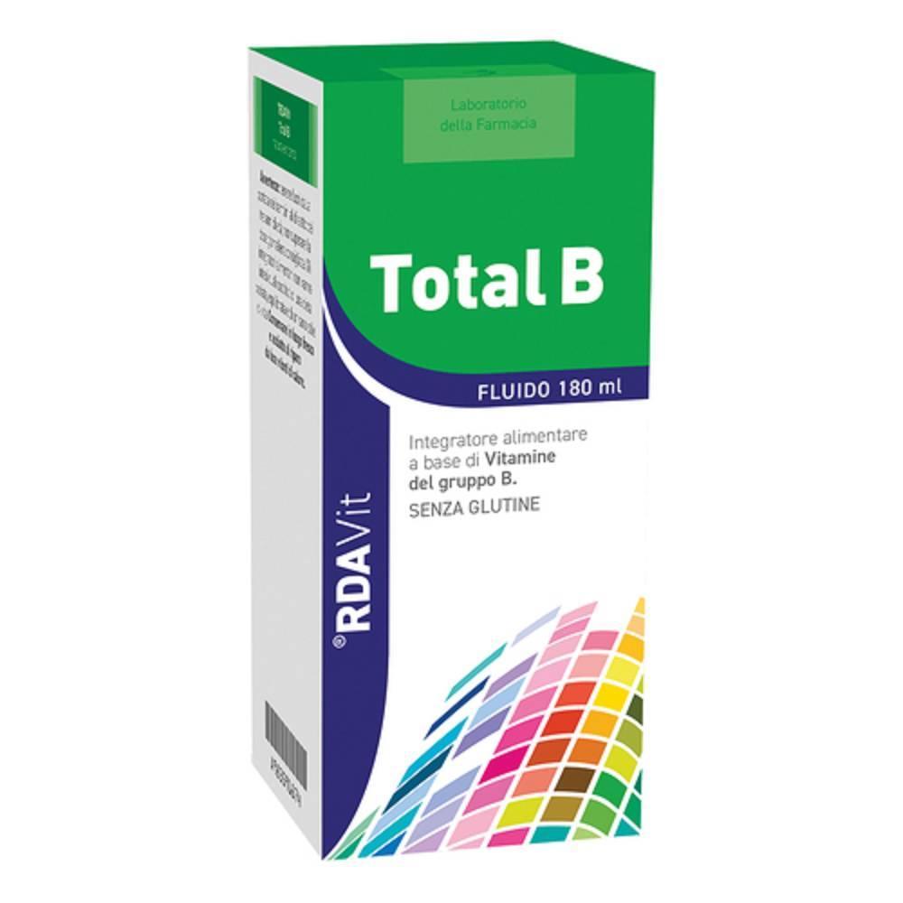 laboratorio della farmacia integratore alimentare total b fluido 180 ml con inositolo, niacina e vitamine b per benessere e vitalità - foto 1