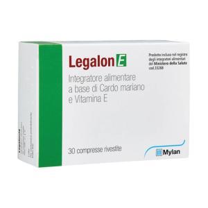 Integratore alimentare legalon e con cardo mariano e vitamina e - 30 compresse rivestite per il benessere del fegato