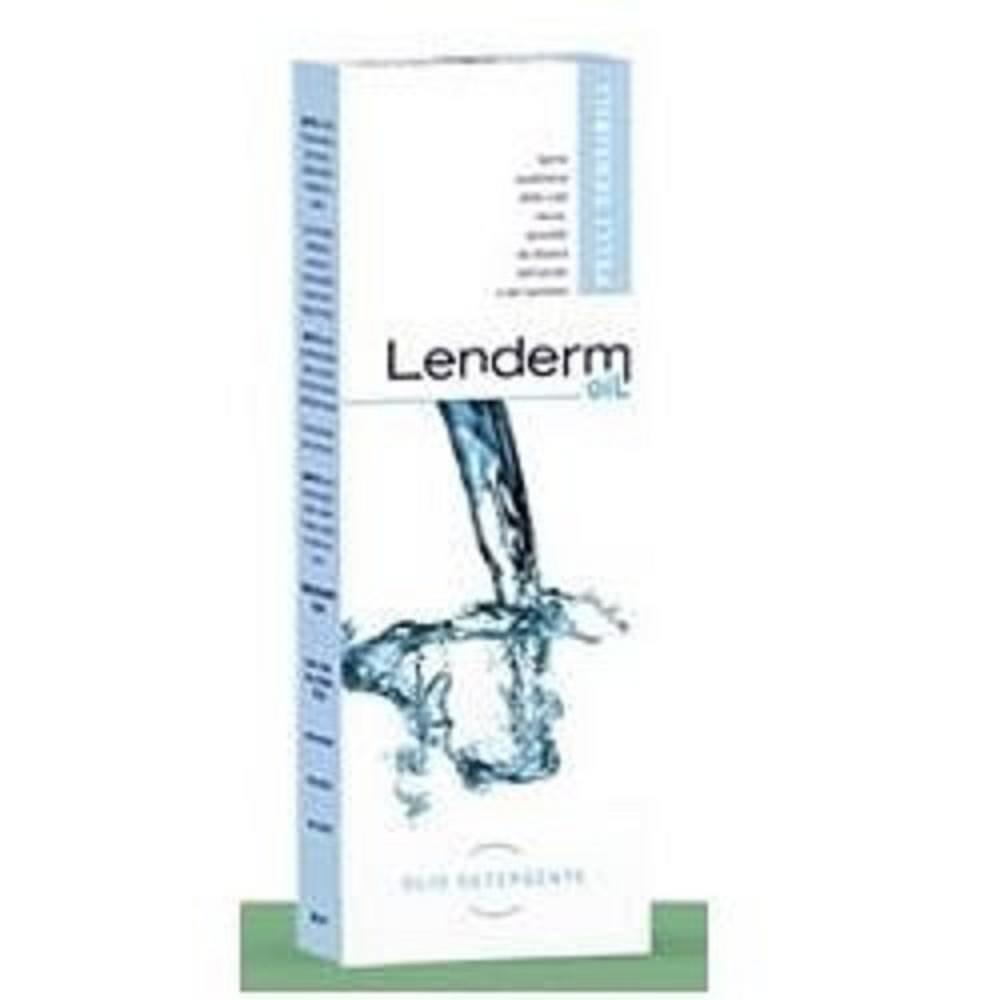 lenderm olio idratante lenderm 400ml per cute secca e sensibile, ipoallergenico e dermatologicamente testato, detersione delicata e ripristino barriera cutanea - foto 1