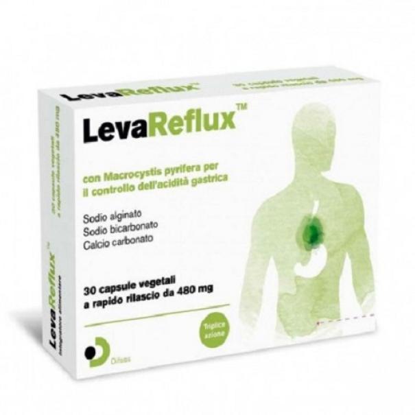 levareflux integratore alimentare levareflux 30 capsule vegetali per il controllo dell'acidità gastrica e la protezione dallo stress ossidativo - foto 1