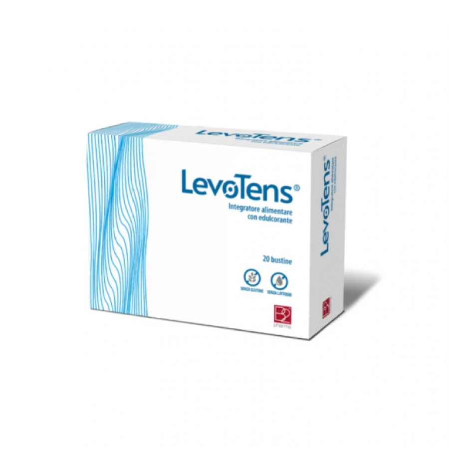 levotens integratore alimentare levotens in bustine per il benessere muscolare e mentale, con magnesio e partenio, 20 bustine da 450 mg di magnesio - foto 1