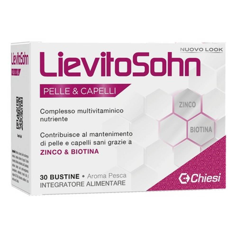 lievitosohn integratore lievitosohn 30 bustine per flora batterica intestinale e benessere di pelle e capelli, senza glutine, vitamine e fermenti lattici - foto 1