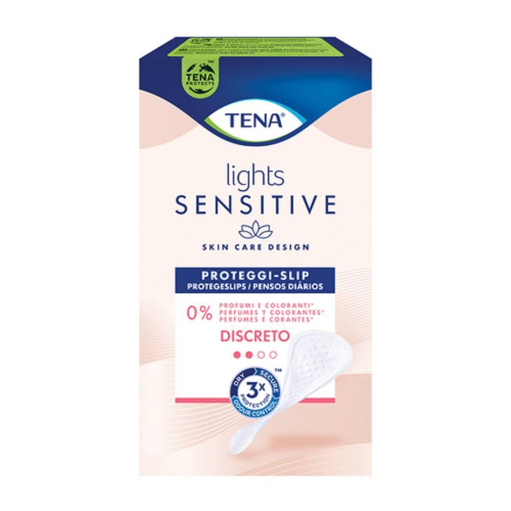 tena proteggi slip lights by tena discreto formato pacco da 28 pezzi per incontinenza e comfort quotidiano - foto 1