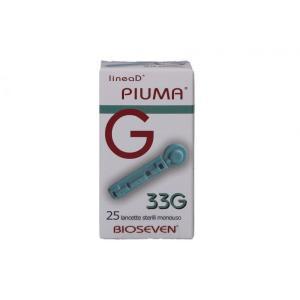 Lancette sterili monouso per prelievo capillare  piuma g33 25 pezzi - massima precisione e sicurezza