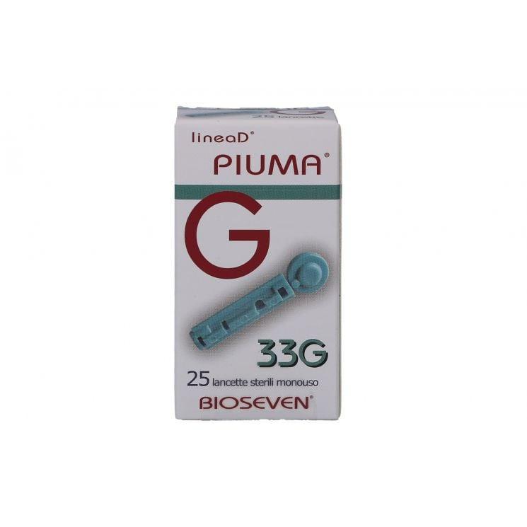 linea d lancette sterili monouso per prelievo capillare linea d piuma g33 25 pezzi - massima precisione e sicurezza - foto 1