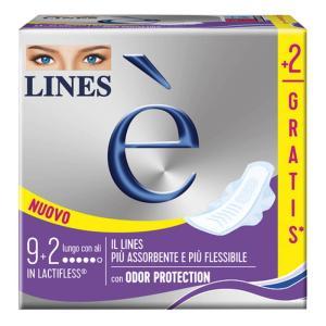 Assorbenti esterni  e lungo con 9+2 pezzi - massima assorbenza e flessibilità con odor protection per notte e flussi abbondanti