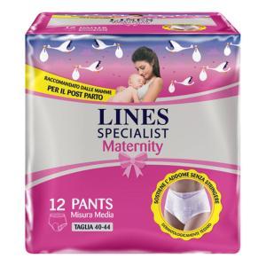 Assorbenti post parto  specialist maternity taglia media 12 pezzi per perdite e incontinenza urinaria dopo gravidanza